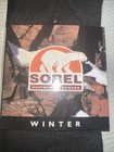 Sorel Winter Brown Polypropylene Liners Socks Warm Rain Regular Fit Shoes Large