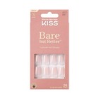 Kiss Bare But Better Press On Nails  Glossy Pink  Short Length  Square Shape