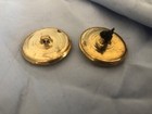 Ralph Lauren Buttons Brass Embossed Metal Lion   Shield  1  Wide Domed  Set Of 2