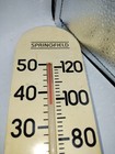 Vintage Springfield Instrument Co Thermometer Eggshell Color Plastic 15   