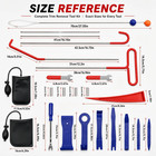 26pcs Car Window Door Emergency Open Key Lost Lock Out Unlock Auto Tool Kit