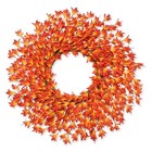 26 Inch Realistic Fall Wreaths For Front Door Outside Autumn Wreath Orange
