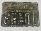 1941 Pennsylvania Non-resident Hunter License 10493 Metal Hunting Tag Pa