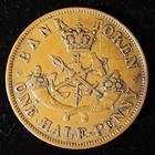    1854 Bank Of Upper Canada Half Penny Token Br-720 Pc-5c1 Xf Caramel Beauty Bt2