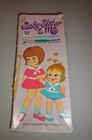 1969 Whitman Baby Sister   Me Paper Dolls In Original Box
