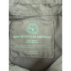 Boy Scouts Of America Shirt Adult Medium Green Vented Short Sleeve Button Up