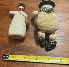 Set Of Two Vintage Snowsinkle Snowmen Figurines