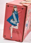 Rare Vinyl Plastic Pink Skipper Lunch Box   Black Barbie Tall Thermos 1965 Vint 