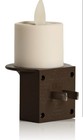 Luminara Bronze Real Flame Effect Night Light  Electric Plug In