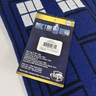Nwt Bbc Doctor Who Knit Tardis Scarf Police Call Box Official Acrylic Blue White