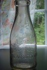 Vintage Graham Farm Pure Aerated Milk- Lynn  mass   Quart Milk Bottle