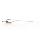 Yellow Gold Vintage Sea Turtle Stickpin - 14k Ocean Life Reptile Green Enamel