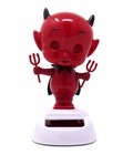 New Solar  Powered Dancing   Valentine s Devil With Black Cape  Free Shipping