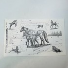Springtime Horses  2914 Tri-chem Chart Picture To Paint 1985 Vintage