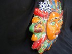 Talavera Sun And Moon Face Mexican Pottery Folk Art Hand Painted Home Decor 12 
