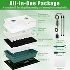 Self Watering Seed Starter Tray With Grow Light  Heat Mat  60-cell Seed Start   