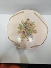 Vintage Large 11    Princess Wicker Sewing Basket Round Wood Lid 8 Wood Spools