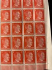 Stamp Germany 8 Pf Adolf Hitler Sheet 1941 Wwii 3rd Reich German Mnh Faults