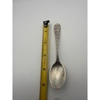 Stieff Sterling Silver Rose Pattern Teaspoon Vintage Repousse Floral Flatware