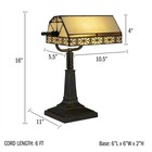 Bankers Lamp Tiffany Table Desk Lamp Stained Glass Vintage Look Mission Style