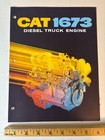 Caterpillar Cat 1673 Diesel Truck Engine Sales Showroom Brochure Vintage 1960s