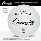 Rubber Volleyballs     Durable Official Size Balls For Game White  single Ball 