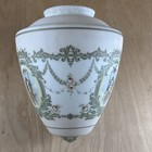 Antique Victorian Glass Shade Ceiling Light Fixture Pendant Nouveau Goddesses