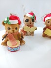 Vintage Christmas Around The World Ornaments Critter Band Set Of 4