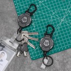 New Mngarista 2-pack Retractable Keychain Heavy Duty Carabiner Badge Holder