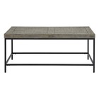 Coffee Table 41 X 23 In Wood Top Metal Base 18 Inch High Home D  cor Living Room
