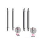 10 Pcs Watch Spring Bar Pins Watchband  Stainless Steel -diameter 1 5mm Or 1 8mm