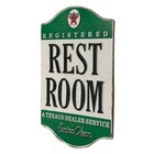 Texaco Restroom Embossed Metal Sign - Vintage Texaco Restroom Sign For Bathro   