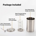 Ham Maker Meat Press Stainless Steel Sandwich Cooker For Deli Meats Lunch Mold