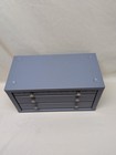 Vintage Huot 3 Drawer Drill Bit Index Cabinet 1 16   1 2  64ths Increments  Empty