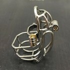 Stainless Steel Male Chastity Device Integrated Cage For Men Metal Lock Belt 452