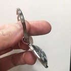 Vintage Orange Tri 3 Stripe Toyota Logo Reproduction Keychain Truck