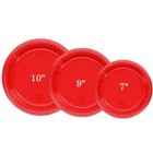 Disposable Red Plastic Plates Party Dinner Plates Bpa Free Microwavable 7 9 10 
