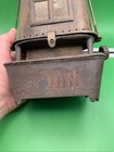 Antique Union Cast Iron Sad Heater Camp Stove Gardner Mass  Usa Mica Window