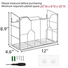 Kitchen Wrap Organizer Rack Wall Cabinet Door Mount For Aluminum Foil