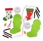 48 Pack Snowman Stocking Christmas Ornament Craft Kit 5 5  X 6 5 