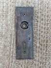 2  X 5 13 16  Antique Cast Brass Door Knob Plate Hardware  346