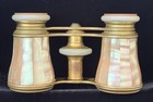 Antique Lemaire Fi Paris Abalone Adjustable Opera Glasses W leather Case - Rare