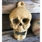 Skull Cast Iron Wall Mounted Bottle Opener With Antique Finish  5  X 2 75  