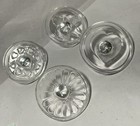 Williams Sonoma Clear Glass Cookie Stamps 4 Pieces Vintage