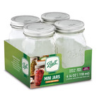  2 Pack  Ball 4 Oz Mini Mason Jars With Lids  4-pack Glass Spice Jars For Herbs