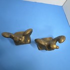 Vintage Brass  1776  American Bald Eagle Bookends By Colonial Virginia 60 s-70 s