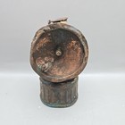 Antique 1919 Justrite Carbide Metal Miner s Railroad Lamp With Lid Made In Usa