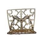 Vtg Solid Ornate Brass Folding Adjustable Book  Bible  Sheet Of Music Etc  Stand