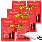 Large Fiberglass Fire Blanket 2 4 6 Pack  Fire Suppression Blanket 59  x59  