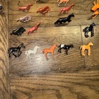 Lot Of Vintage Plastic Pvc Rubber Toy Animal 64 Figurines Figures W many Horses